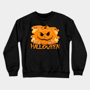 Halloween Pumpkin Crewneck Sweatshirt